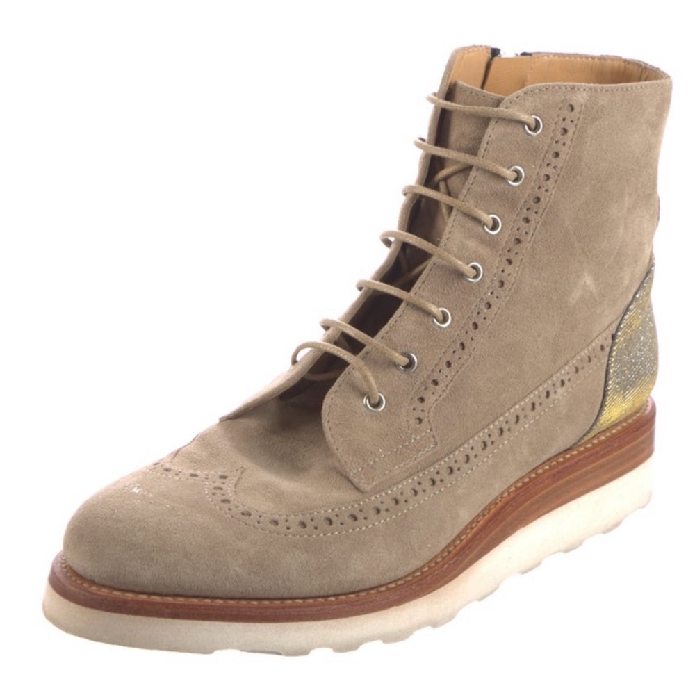 The Office of Angela Scott tan suede boots Mr. Harrison size 39 (8.5)